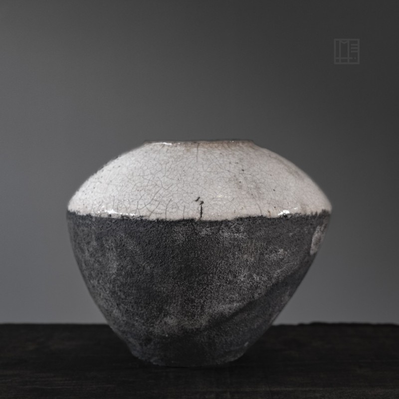 Vase en céramique raku #163 Vase en céramique raku #163