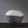 Vase en céramique raku #163 | Pièce unique faite main – Mimeiceramics