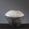 Vase en céramique raku #163 | Pièce unique faite main – Mimeiceramics