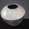 Vase en céramique raku #163 | Pièce unique faite main – Mimeiceramics