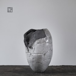 Vase en céramique raku #167
