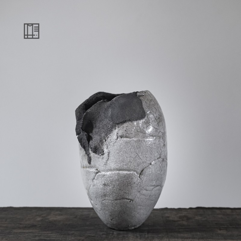 Vase en céramique raku #167 Vase en céramique raku #167