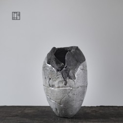 Vase en céramique raku #167