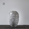 Vase en céramique raku #167 | Pièce unique faite main – Mimeiceramics