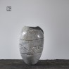 Vase en céramique raku #167 | Pièce unique faite main – Mimeiceramics