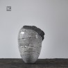 Vase en céramique raku #167 | Pièce unique faite main – Mimeiceramics