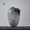 Vase en céramique raku #167 | Pièce unique faite main – Mimeiceramics
