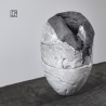 Vase en céramique raku #167 | Pièce unique faite main – Mimeiceramics