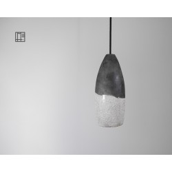 Suspension en céramique raku #171 | Lampe artisanale faite main – Mimeiceramics