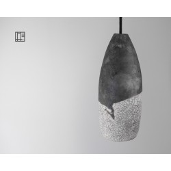 Suspension en céramique raku #171 | Lampe artisanale faite main – Mimeiceramics