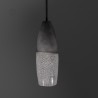 Suspension en céramique raku #175 | Lampe artisanale faite main – Mimeiceramics