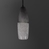 Suspension en céramique raku #175 | Lampe artisanale faite main – Mimeiceramics