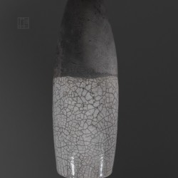 Suspension en céramique raku #175 | Lampe artisanale faite main – Mimeiceramics