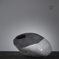 Vase en céramique raku #169