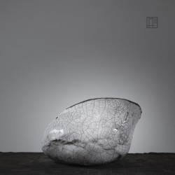 Vase en céramique raku #169 | Pièce unique faite main – Mimeiceramics