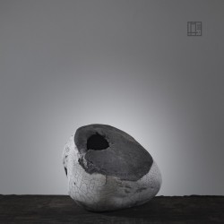 Vase en céramique raku #169 | Pièce unique faite main – Mimeiceramics