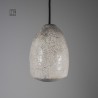 Suspension en céramique raku #173 | Lampe artisanale faite main – Mimeiceramics
