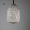 Suspension en céramique raku #173 | Lampe artisanale faite main – Mimeiceramics