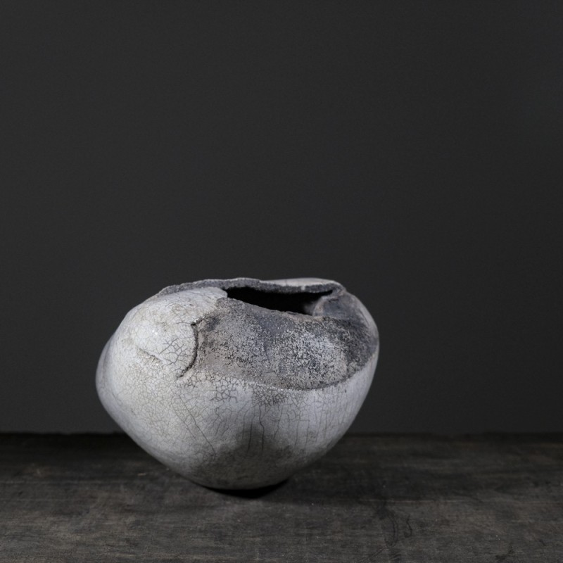 Vase en céramique raku #185 | Pièce unique faite main – mimeiceramics Vase en céramique raku #185 | Pièce unique faite main – mimeiceramics