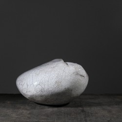 Vase en céramique raku #185 | Pièce unique faite main – mimeiceramics