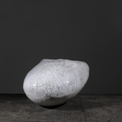 Vase en céramique raku #185 | Pièce unique faite main – mimeiceramics