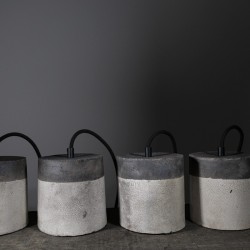 Suspension en céramique raku #181 | Lampe artisanale faite main – Mimeiceramics