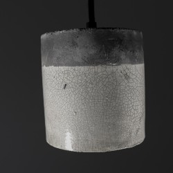 Suspension en céramique raku #181 | Lampe artisanale faite main – Mimeiceramics