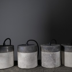 Suspension en céramique raku #181 | Lampe artisanale faite main – Mimeiceramics