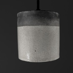 Suspension en céramique raku #181 | Lampe artisanale faite main – Mimeiceramics