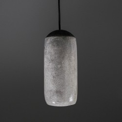 Suspension en céramique raku #180 | Lampe artisanale faite main – Mimeiceramics