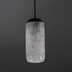 Suspension en céramique raku #180 | Lampe artisanale faite main – Mimeiceramics