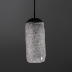 Suspension en céramique raku #180 | Lampe artisanale faite main – Mimeiceramics