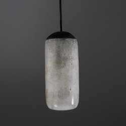 Suspension en céramique raku #180 | Lampe artisanale faite main – Mimeiceramics