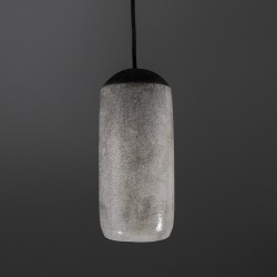Suspension en céramique raku #180 | Lampe artisanale faite main – Mimeiceramics