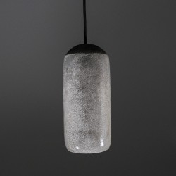 Suspension en céramique raku #180 | Lampe artisanale faite main – Mimeiceramics