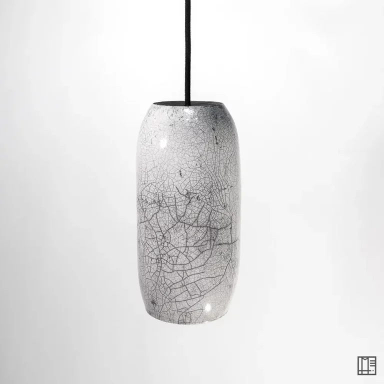 mimeiceramics-lampe suspension céramique raku #107