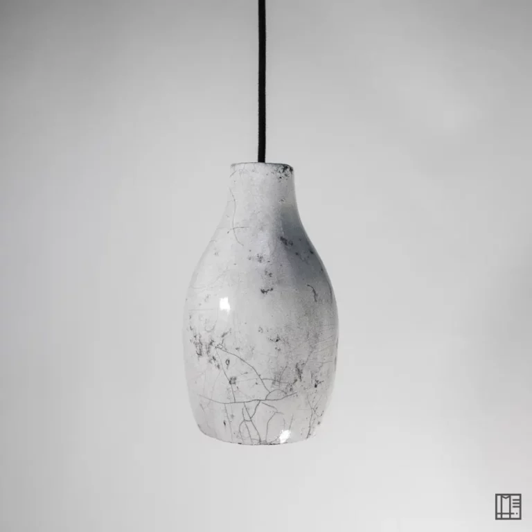 mimeiceramics-lampe suspension céramique raku #108