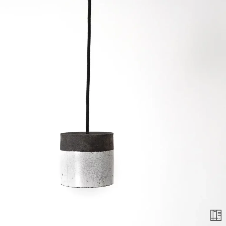 mimeiceramics-lampe suspension céramique raku #151