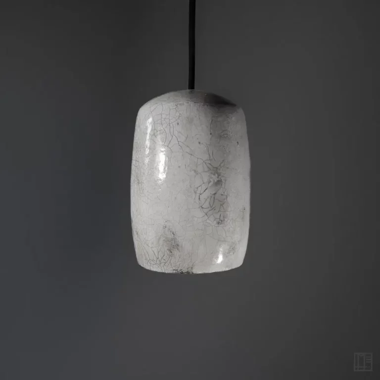 mimeiceramics-lampe suspension céramique raku #178