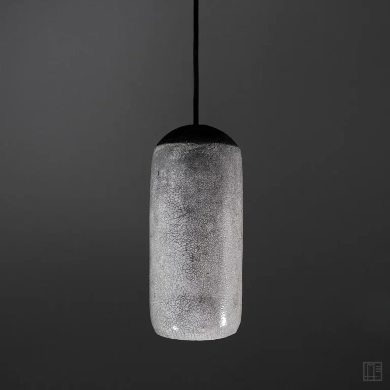 mimeiceramics-lampe suspension céramique raku #180