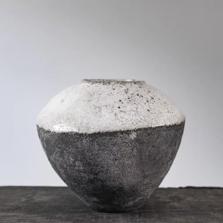 mimeiceramics-vase céramique raku #163